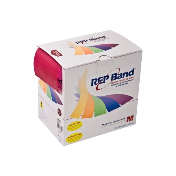 REP Band Latex Free Exercise Band, Plum, 50 Yard Roll/Box
